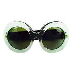 Vintage Oversize Lucite Sunglasses 1970s