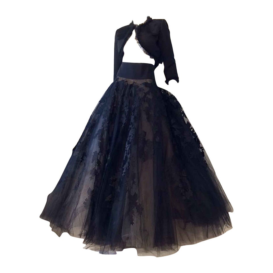 Oscar de La Renta Ball Gown Ensemble 1990s