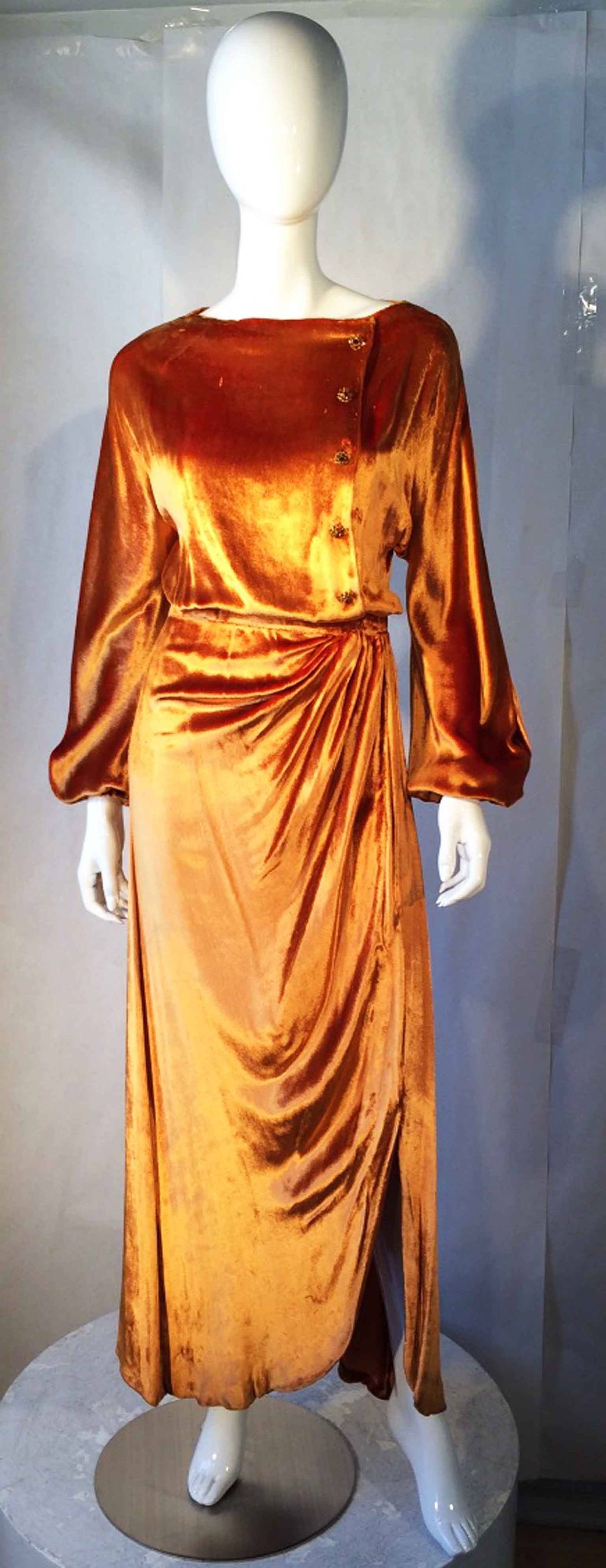Jean Patou Haute Couture Gown ca.1930 In Excellent Condition In Phoenix, AZ