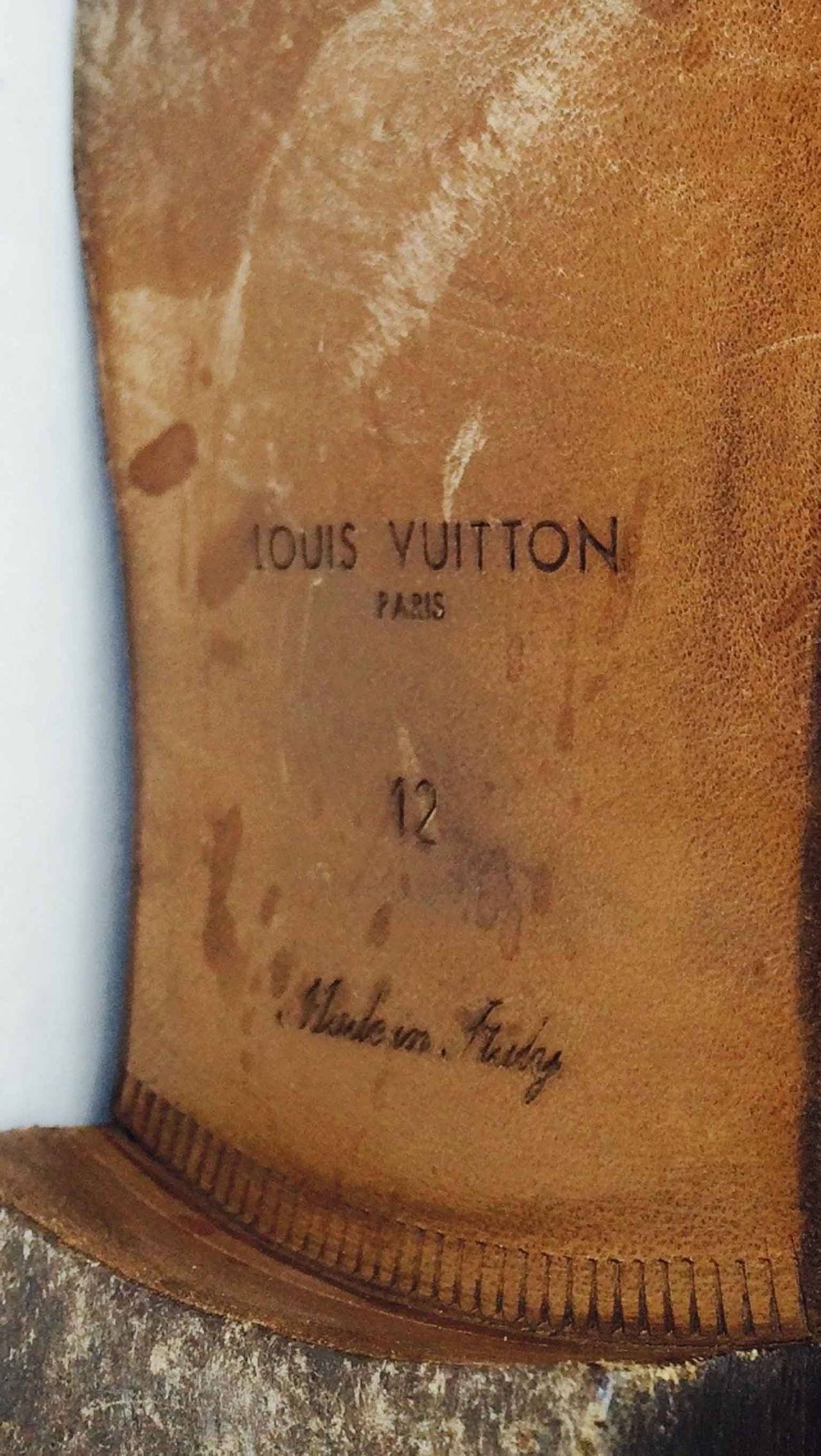 Men's Gents Louis Vuitton Suede Ankle Boots 12 For Sale