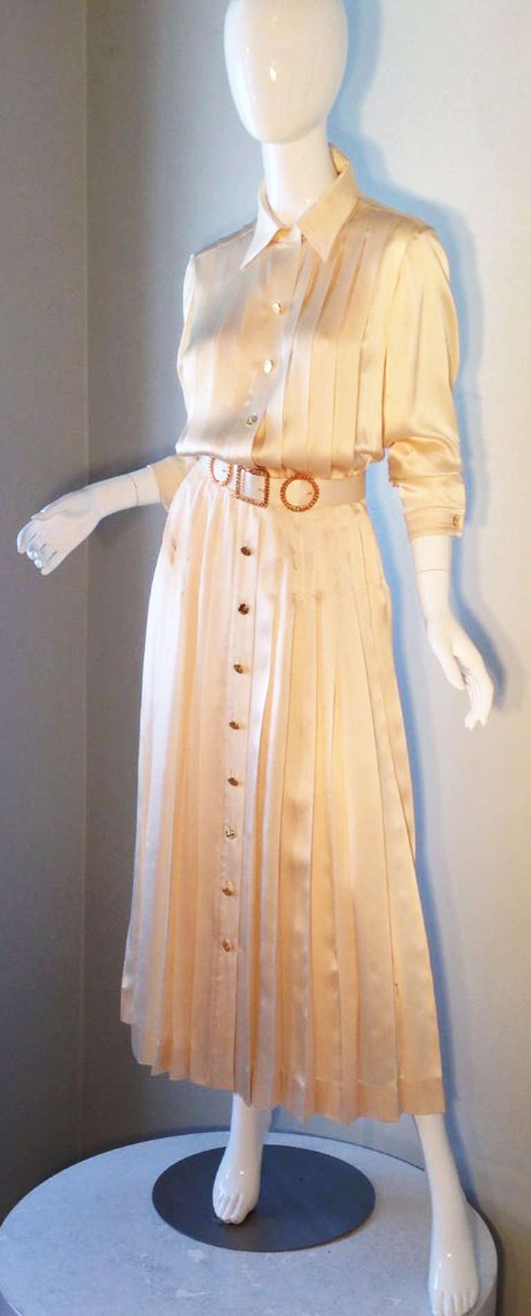 Chanel Belted Dress 1989 In Excellent Condition In Phoenix, AZ