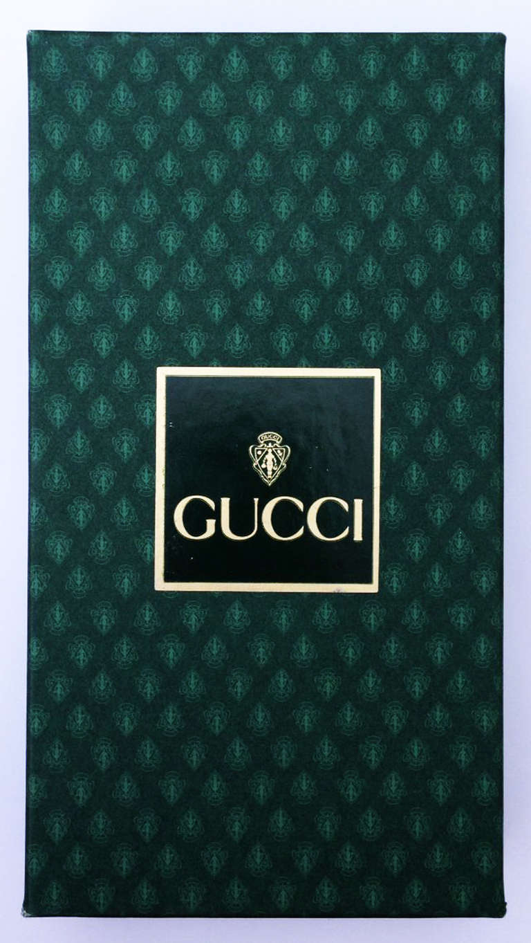 Gucci Eyewear Case 1980s In New Condition In Phoenix, AZ