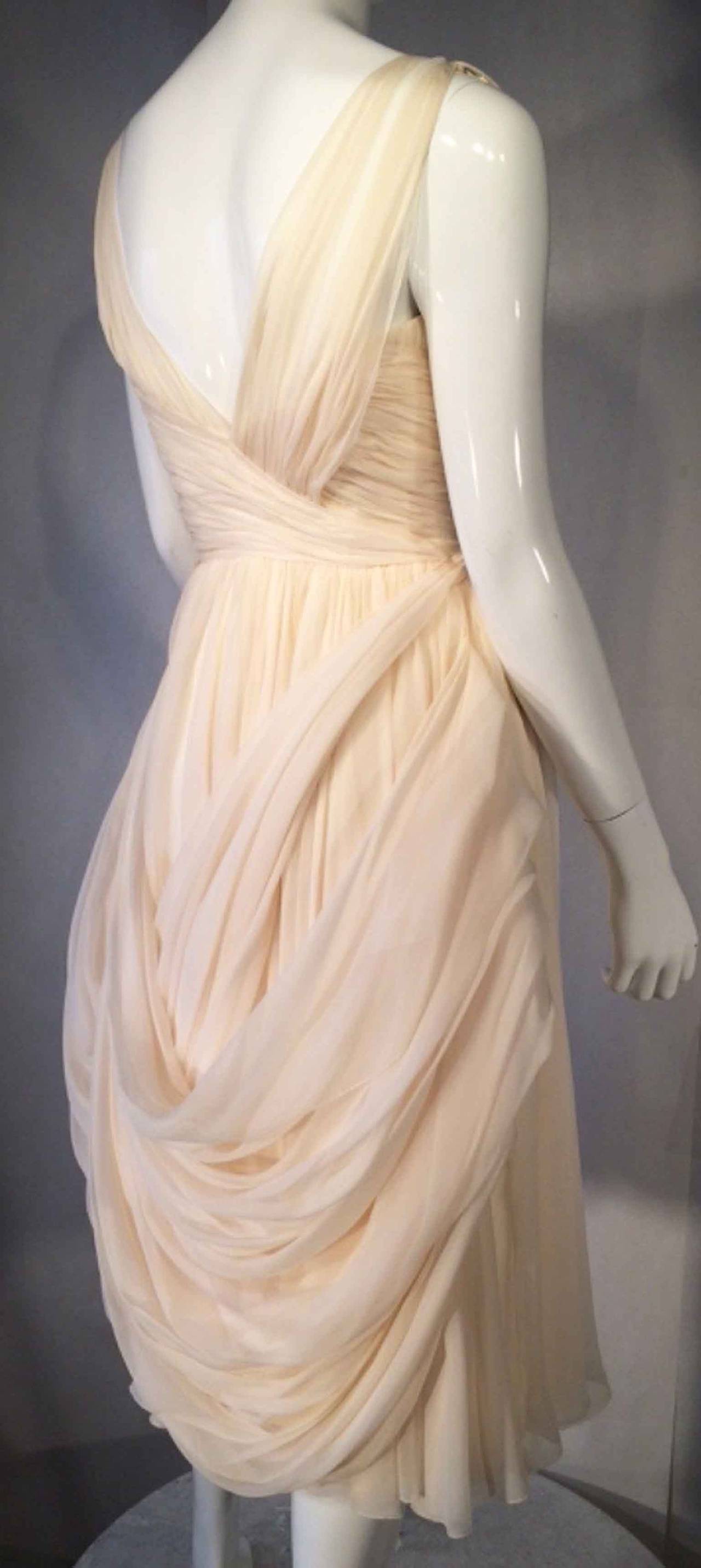 Jean Desses Haute Couture Cocktail Dress 1950s In Excellent Condition In Phoenix, AZ