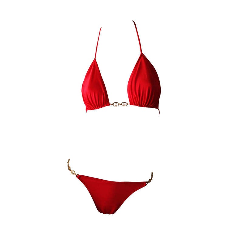 Gucci Bikini 1970s at 1stDibs | gucci red bikini, 1970s bikini, red gucci  bikini