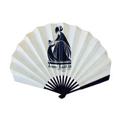 Jeanne Lanvin Folding Fan 1920s