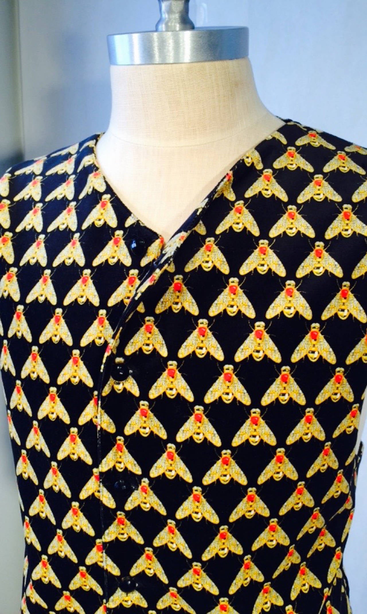 A fine gentleman's Gianni Versace waistcoat vest. Authentic Napoleonic 