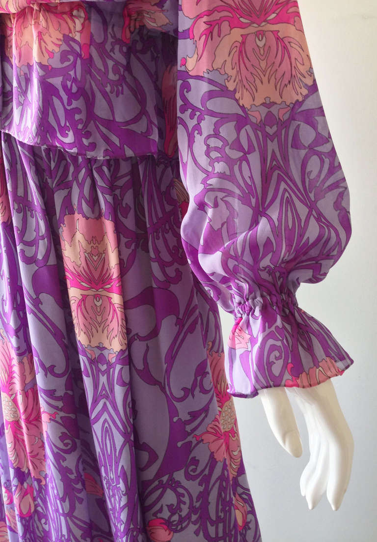 Emilio Pucci Chiffon ca.1970 In Excellent Condition In Phoenix, AZ