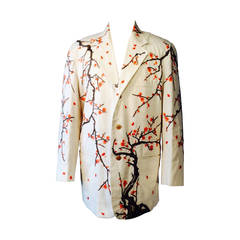 Gents Issey Miyake Cherry Blossom Embroidered Jacket 1990s