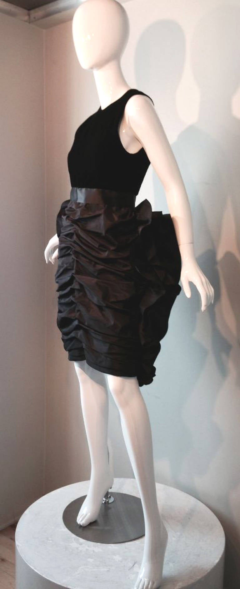 Black Givenchy Haute Couture Cocktail Dress 1950s