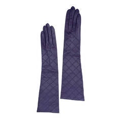 Chanel Quilted Leather Opera Gloves 1980s