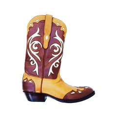 Vintage Gents Custom Leather Cowboy Boots 10.5D