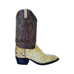 Used Gents Tony Lama Anteater Cowboy Boots 10.5D