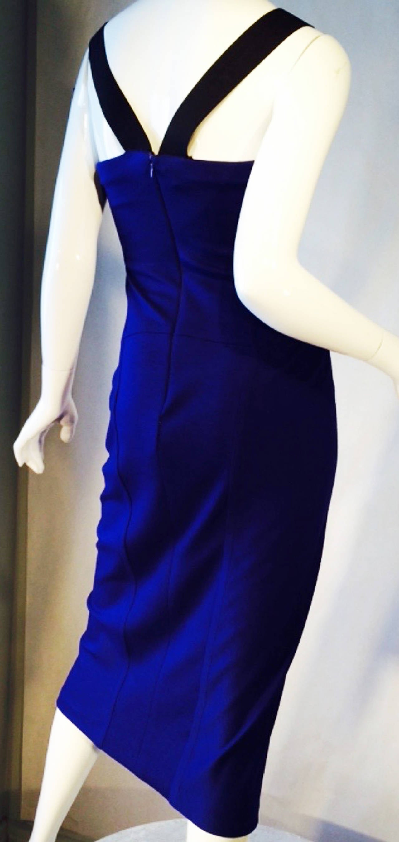 Women's Donna Karan Body Conscience Cocktail Dress Runway Sample 1980s