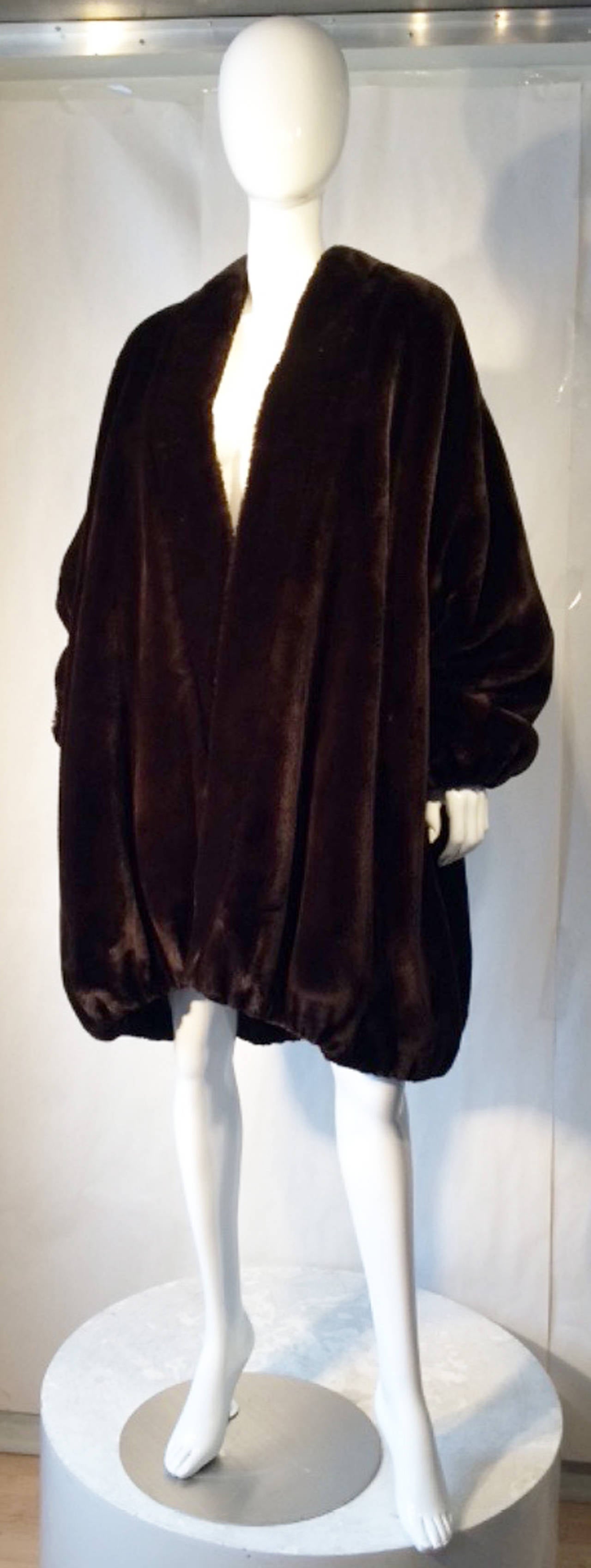 A fine and rare vintage Moshino faux fun fur 