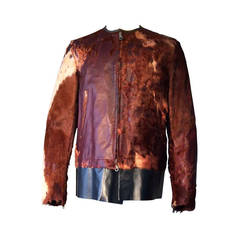 Yohji Yamamoto Calf Hide Leather Jacket
