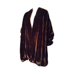 Moschino Faux Fur Teddy Bear Coat 1980s