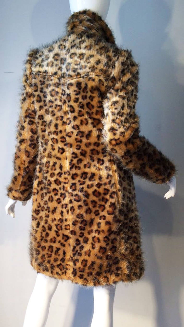 Betsey Johnson Faux Leopard Fur 1980s In New Condition In Phoenix, AZ