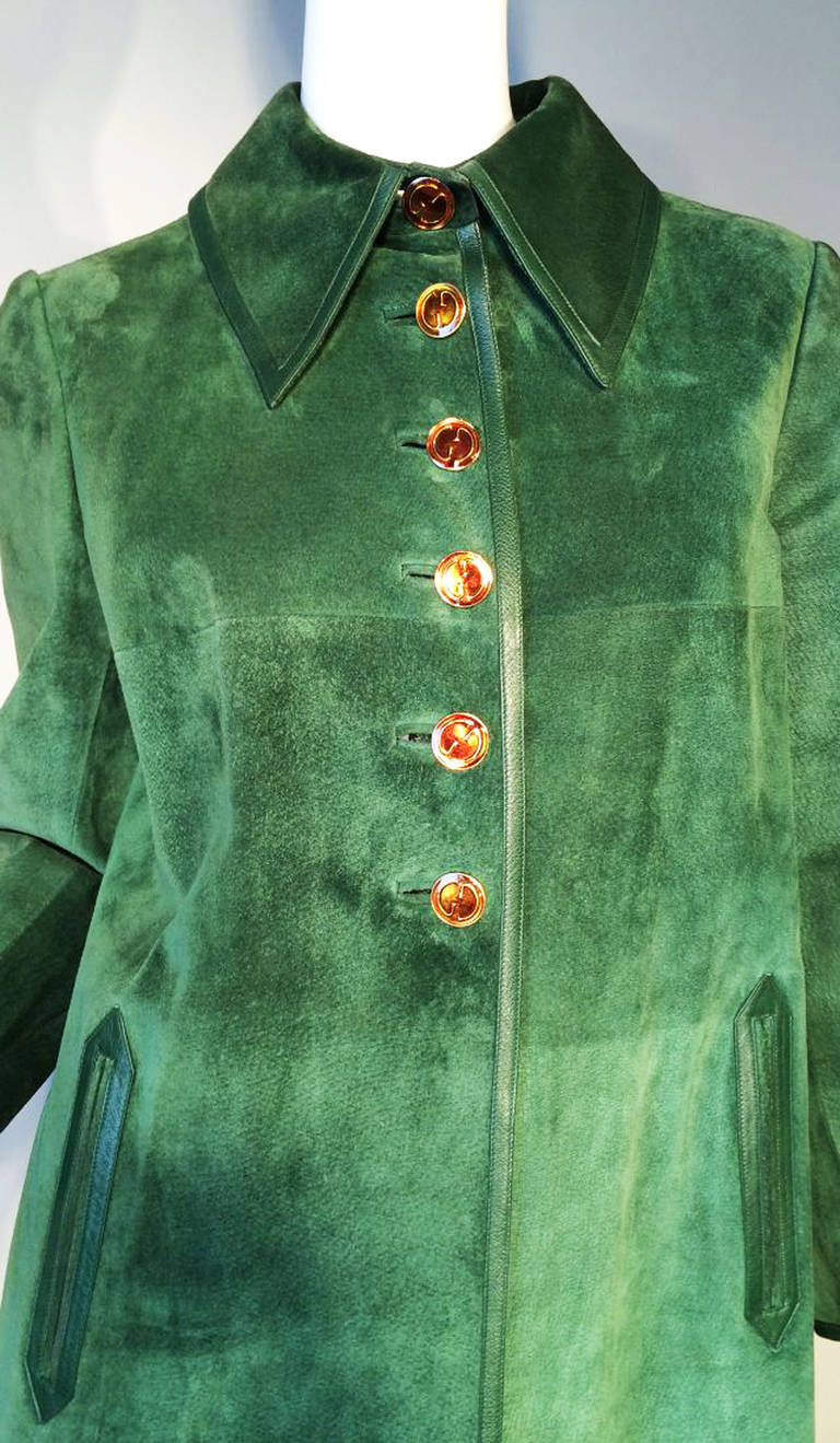 Gucci Suede Coat 1960s 1