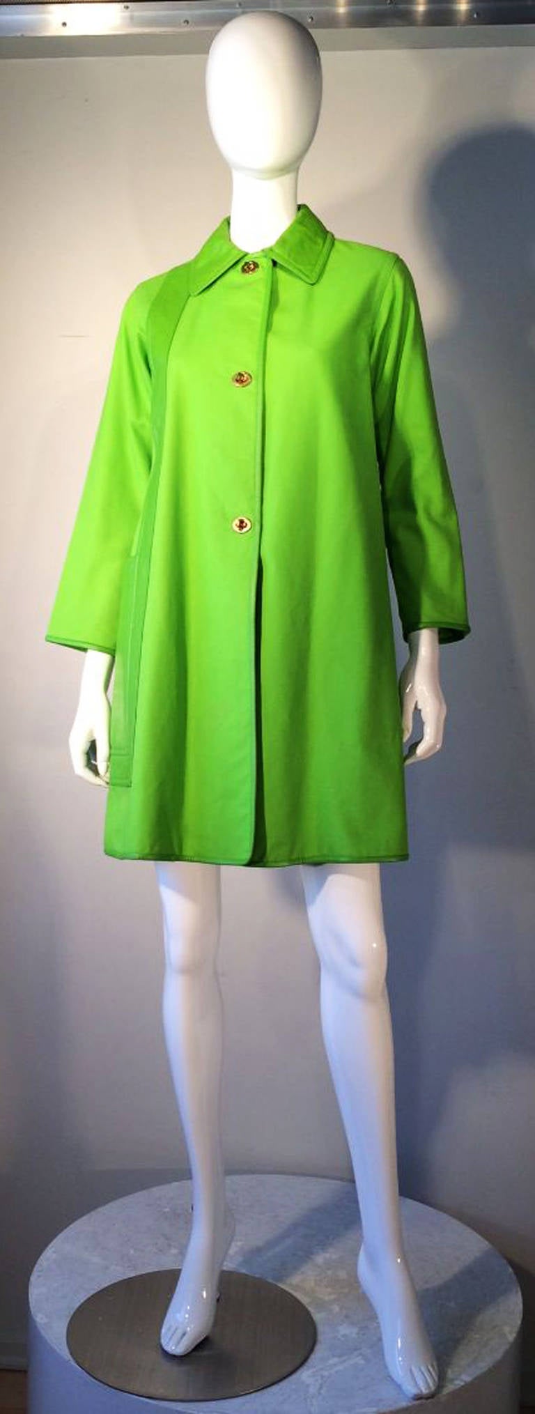 Bonnie Cashin Attached Shoulder Bag Coat 1960s In Excellent Condition In Phoenix, AZ