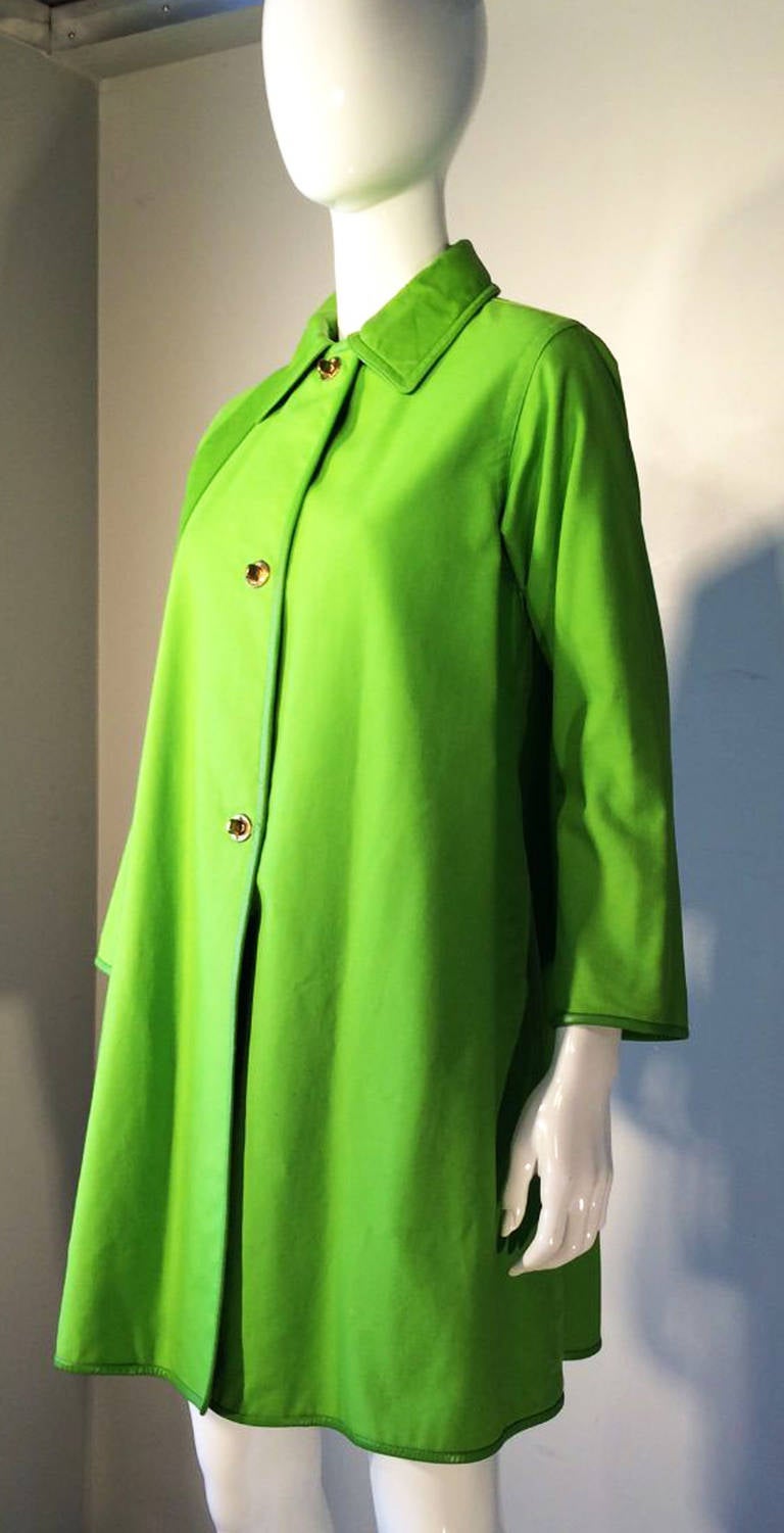 Women's Bonnie Cashin Attached Shoulder Bag Coat 1960s