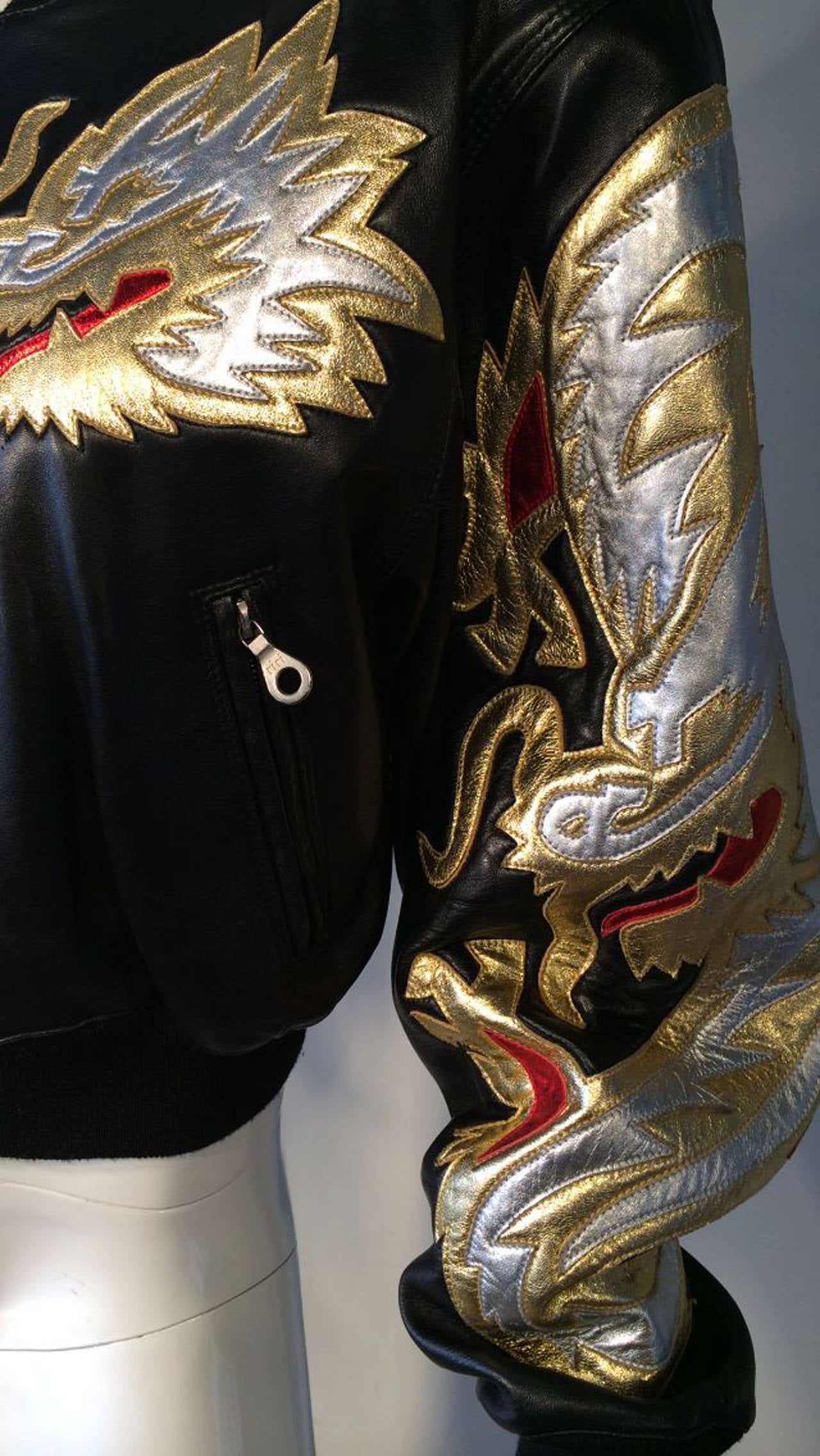 leather dragon jacket