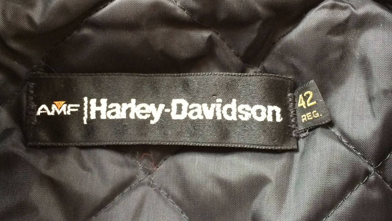 vintage amf harley davidson leather jacket