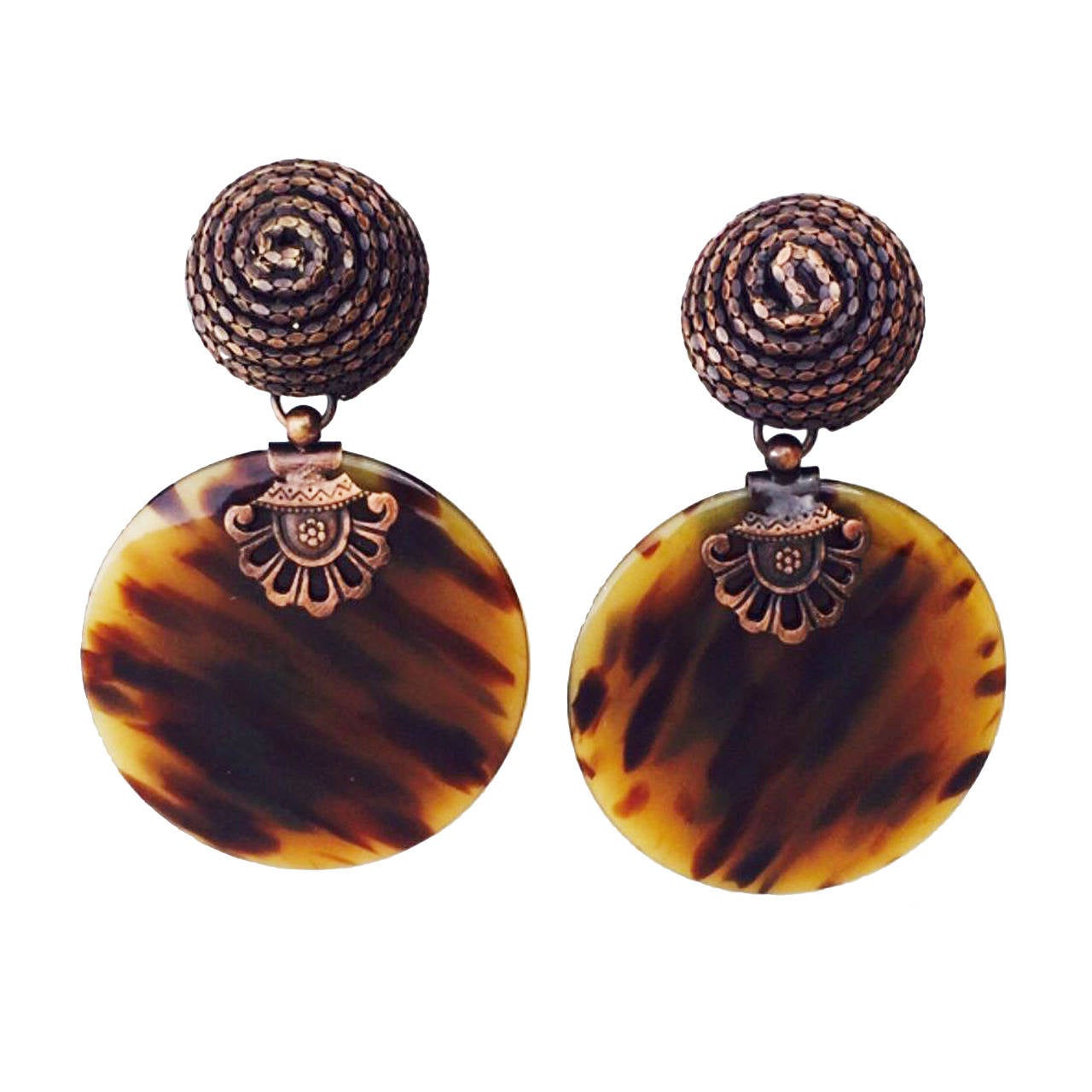 Gianfranco Ferre Ear Drops 1980s