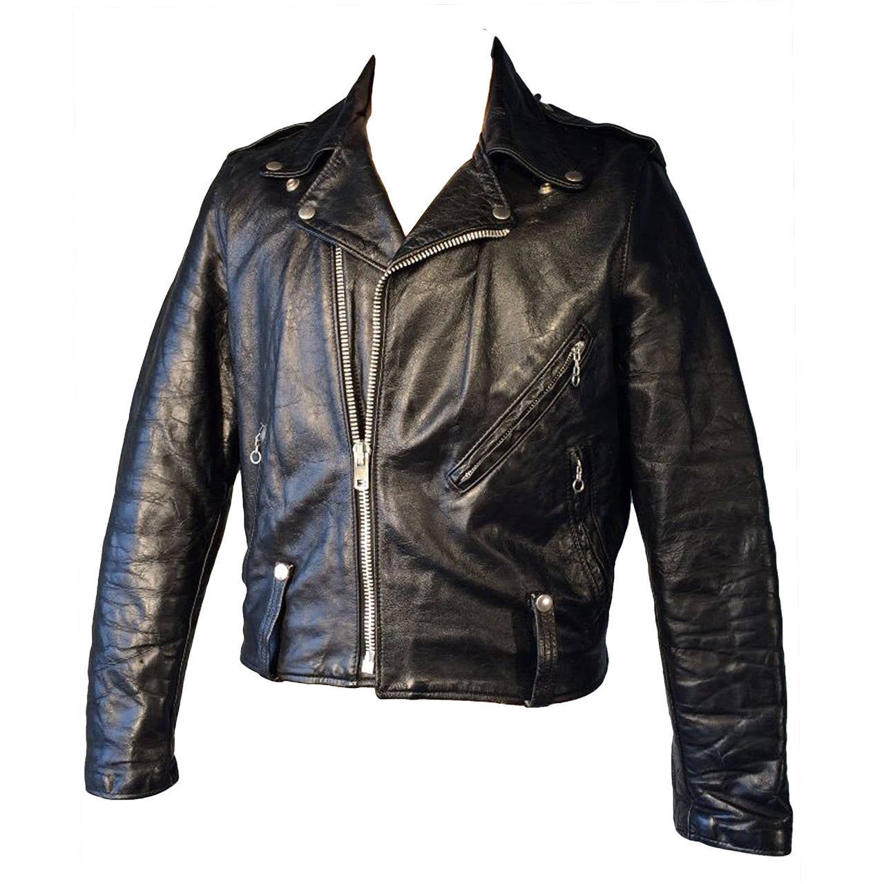 AMF/Harley-Davidson Leather Biker Jacket 1970s at 1stDibs