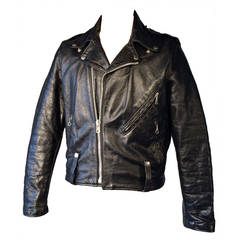 Retro AMF/Harley-Davidson Leather Biker Jacket 1970s