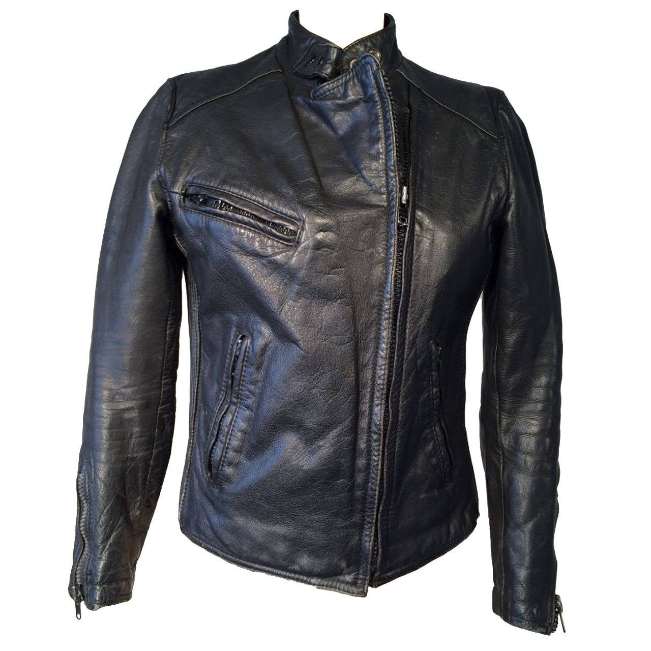 AMF/Harley-Davidson Leather Cafe Racer Biker Jacket 1970s