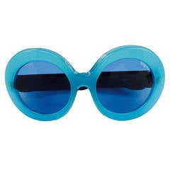 Retro Oversize Vittorio La Barbera Lucite Sunglasses 1970s