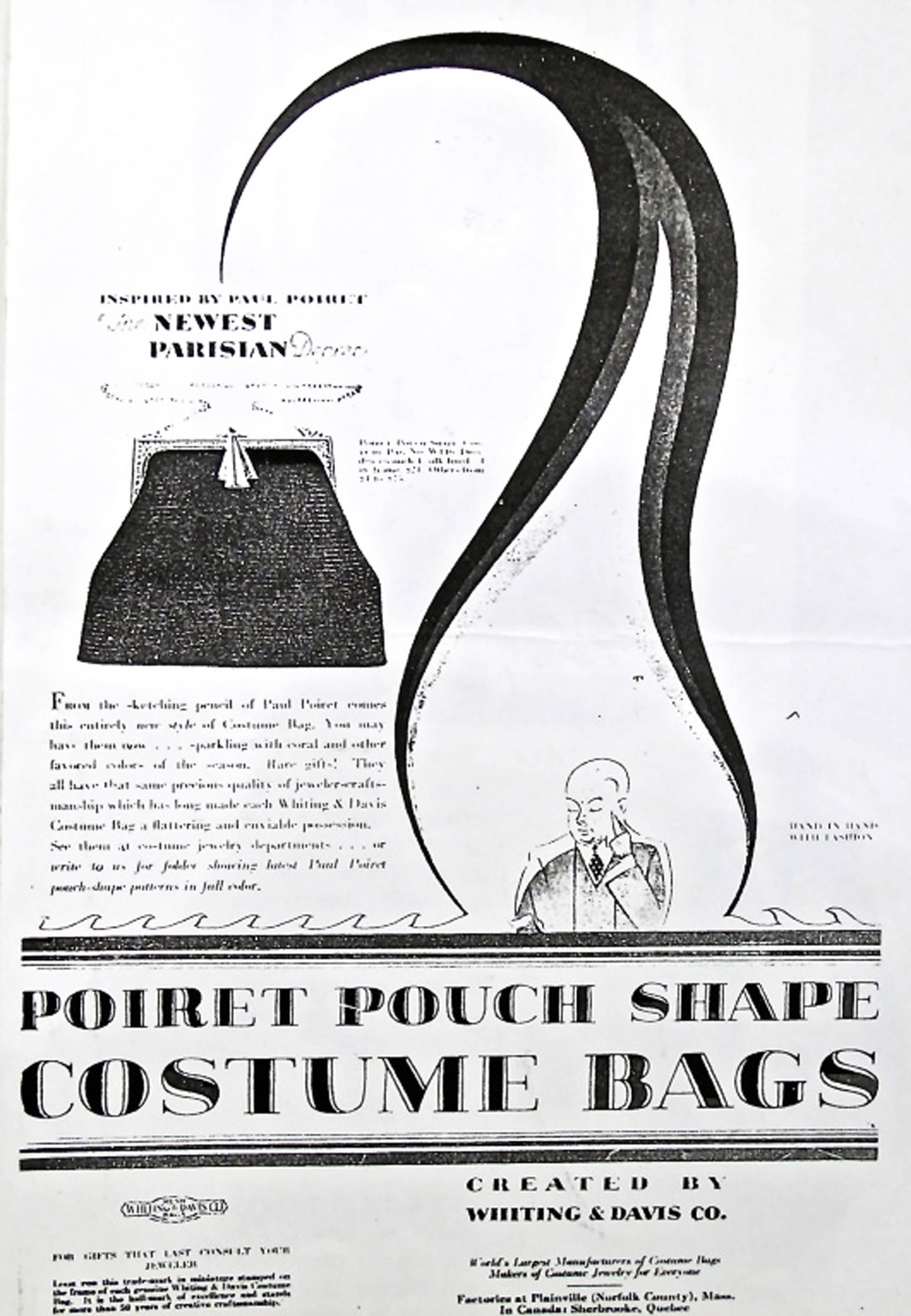 Paul Poiret Art Deco Mesh Handbag 1925 1