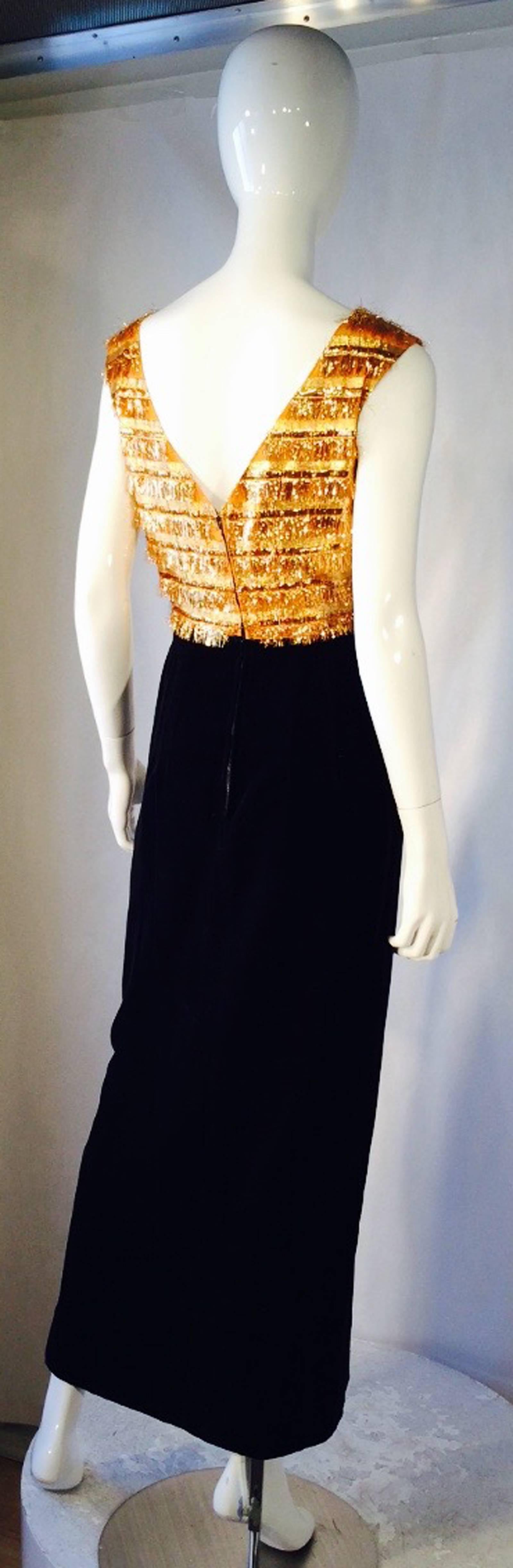 Women's Nina Ricci Haute Couture Evening Gown ca.1963 For Sale