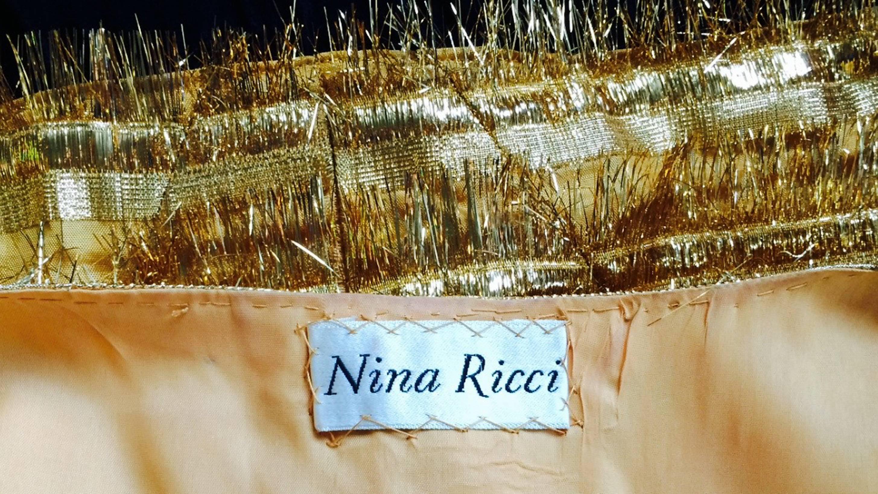 Nina Ricci Haute Couture Evening Gown ca.1963 For Sale 2