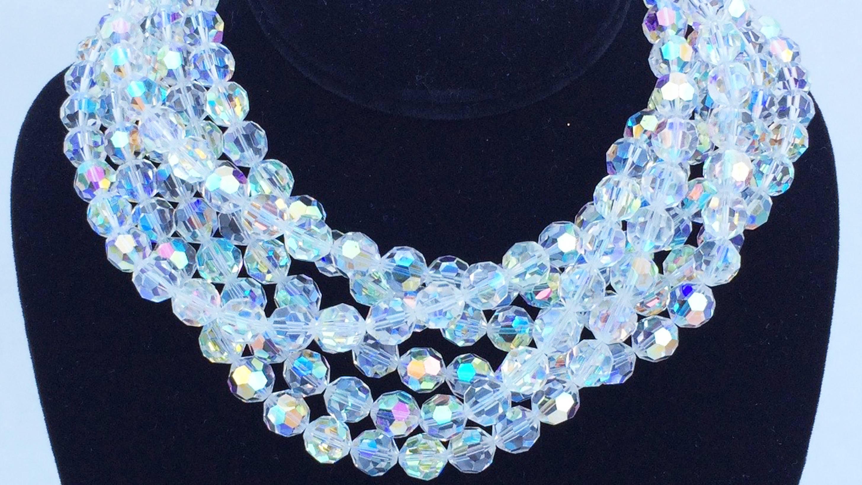 Chanel Runway Crystal Necklace Worn by Naomi Campbell 1989 In Excellent Condition In Phoenix, AZ