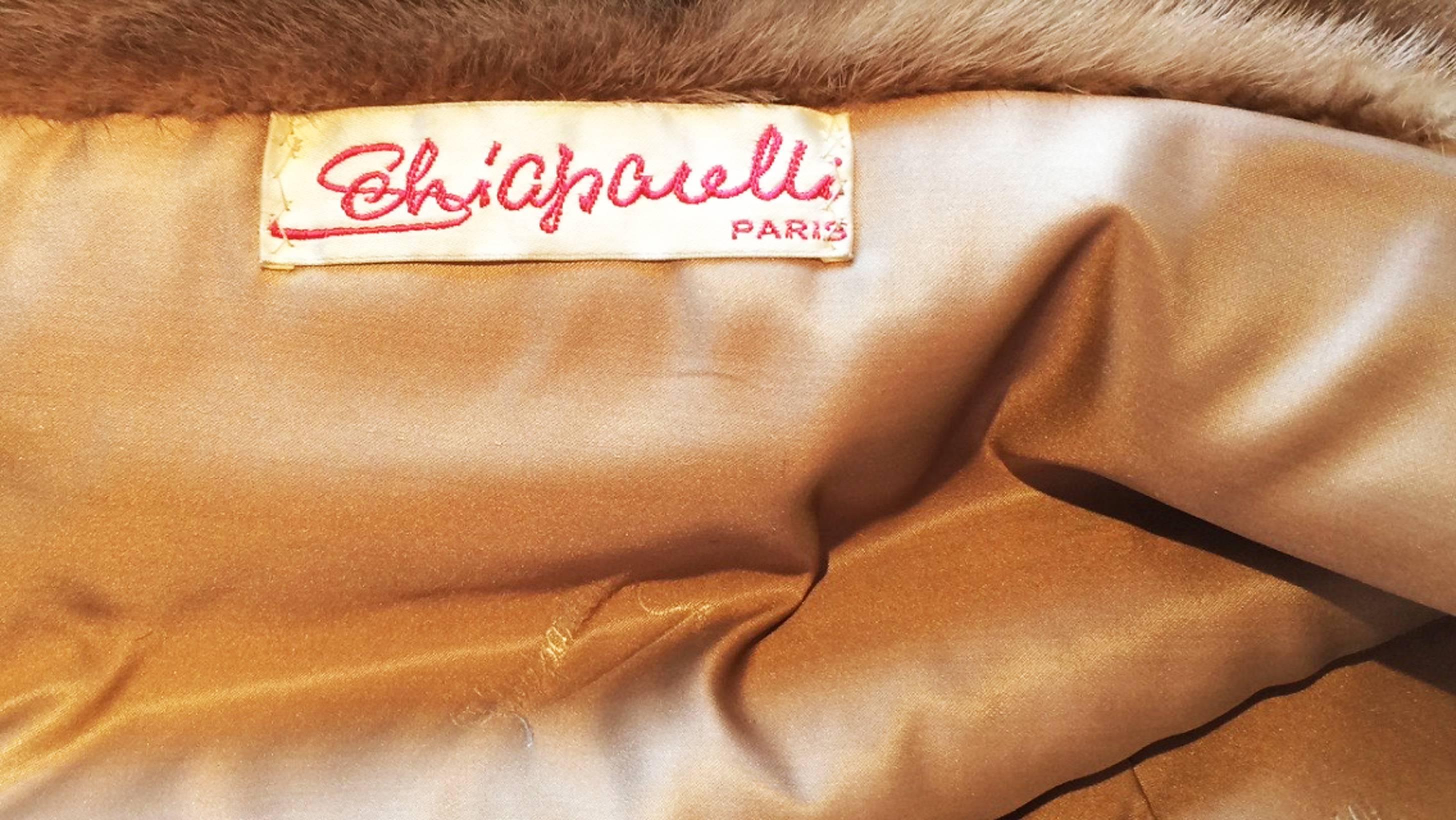Women's Schiaparelli Mink Fur Starlet Stole, 1950s For Sale