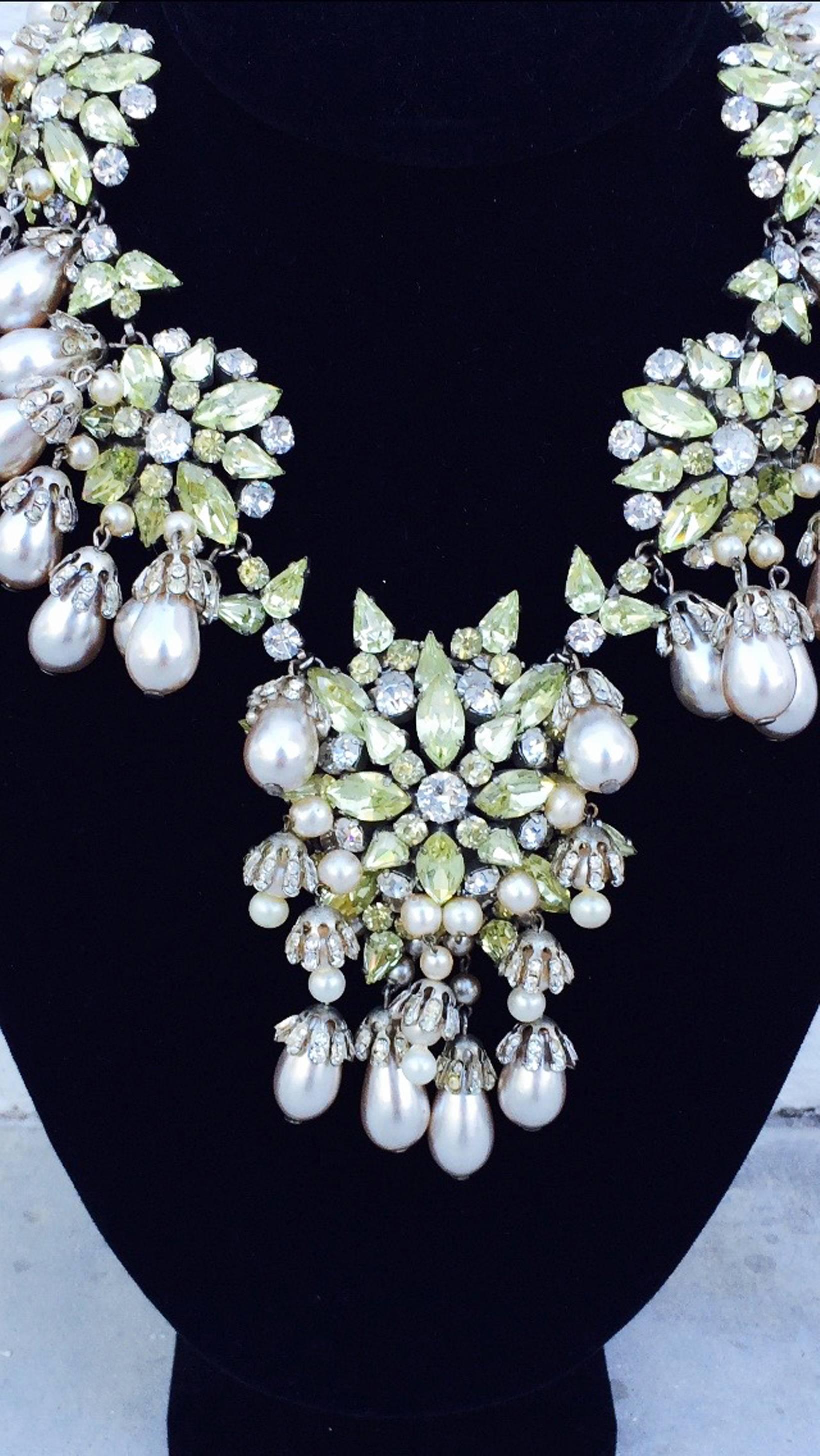 Roger Scemama for Christian Dior Haute Couture Necklace ca.1950 In Excellent Condition In Phoenix, AZ