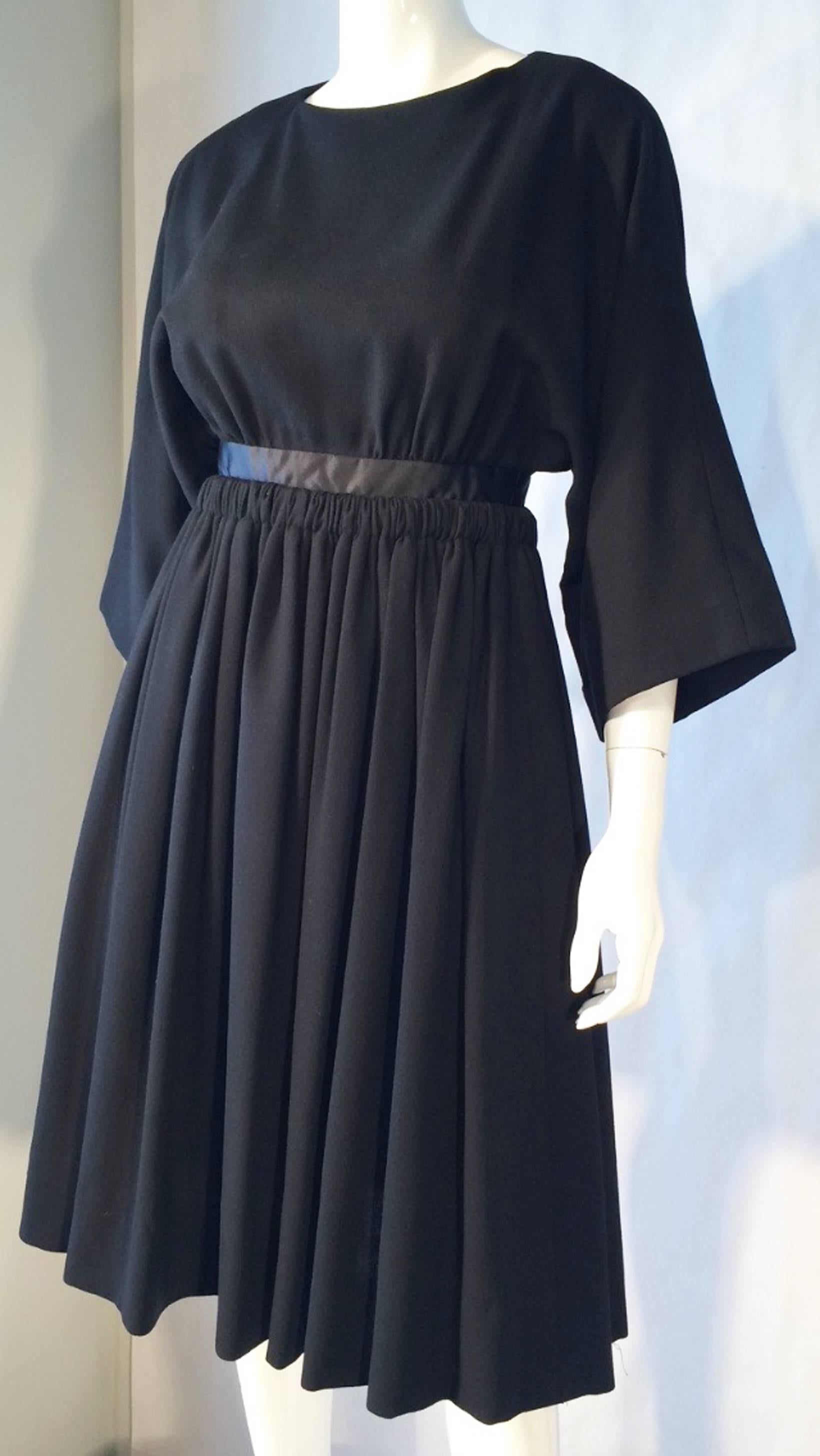Black Galanos Cocktail Dress, 1953 For Sale