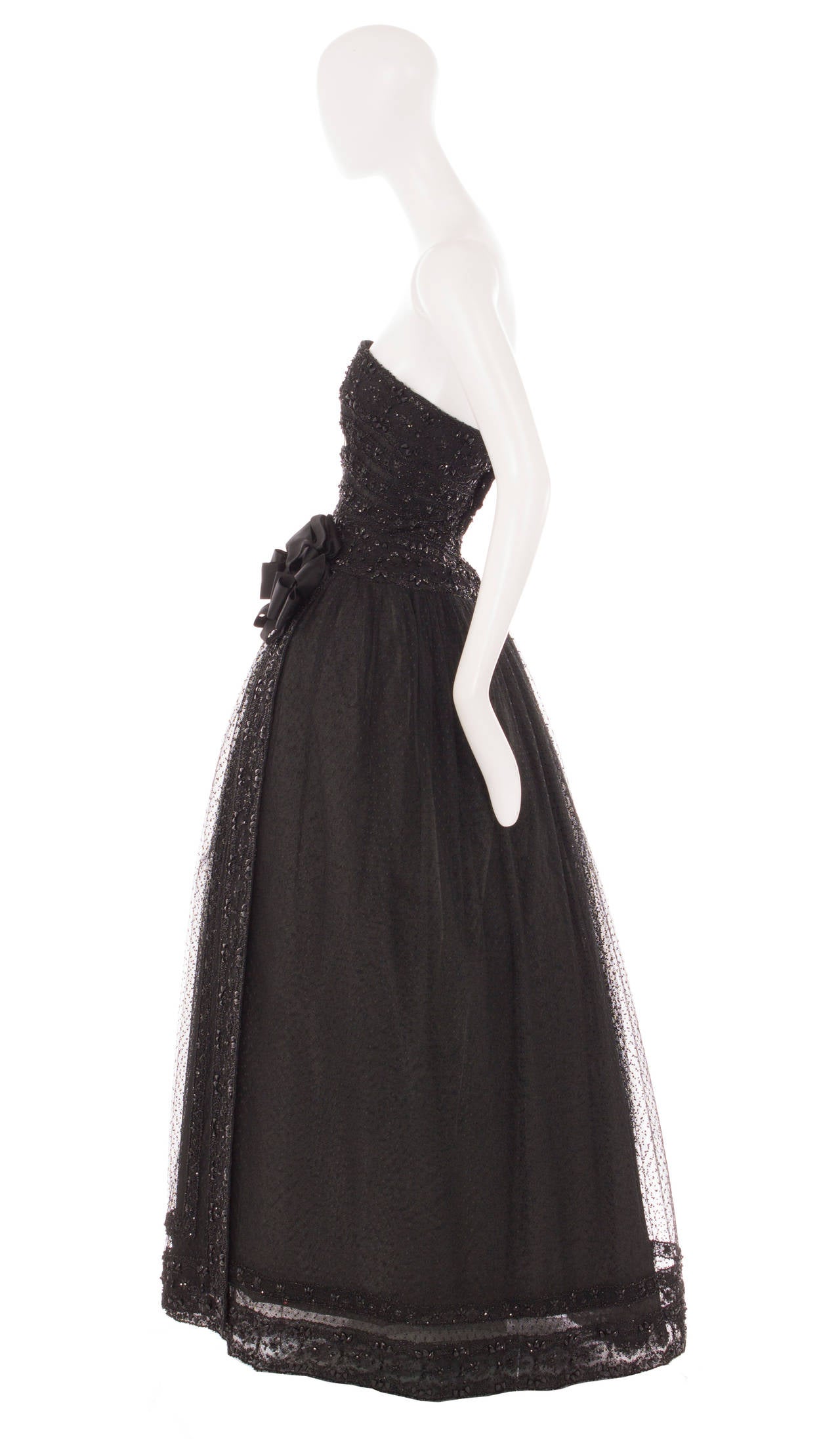 A Jean Patou Haute Couture Dress, Circa 1955 For Sale at 1stDibs