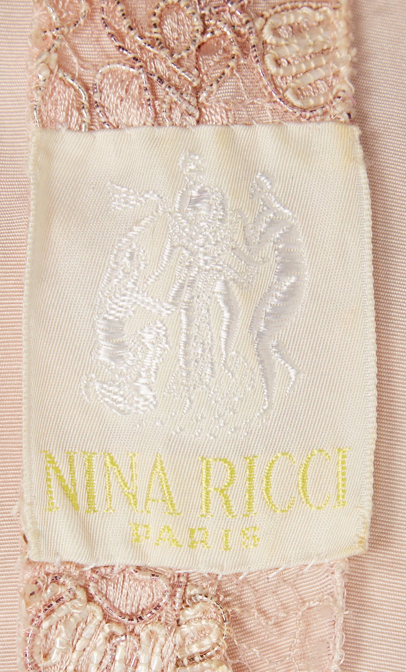 Women's Nina Ricci haute couture pink gown, circa 1994