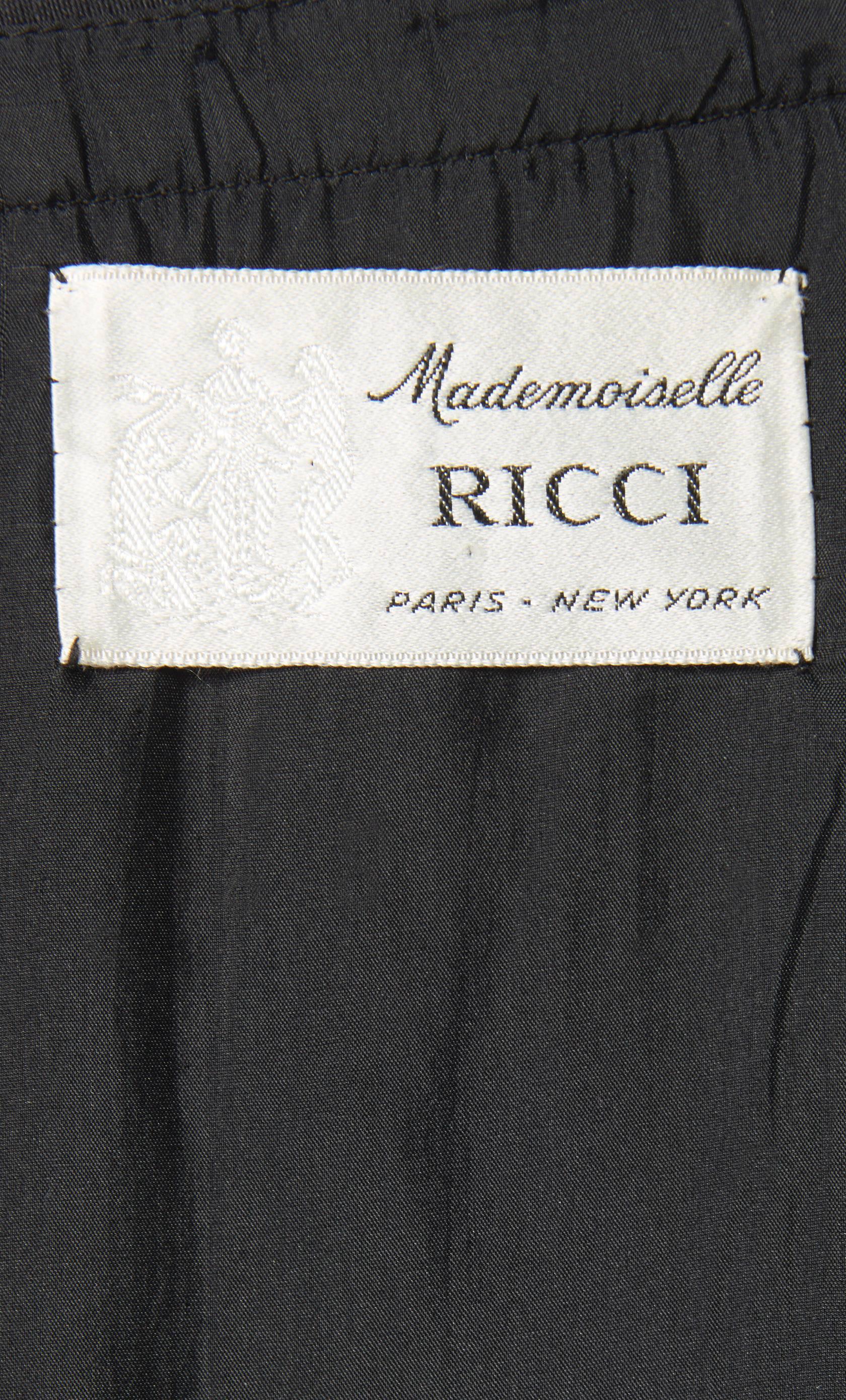 Women's Nina Ricci black dress, circa 1965