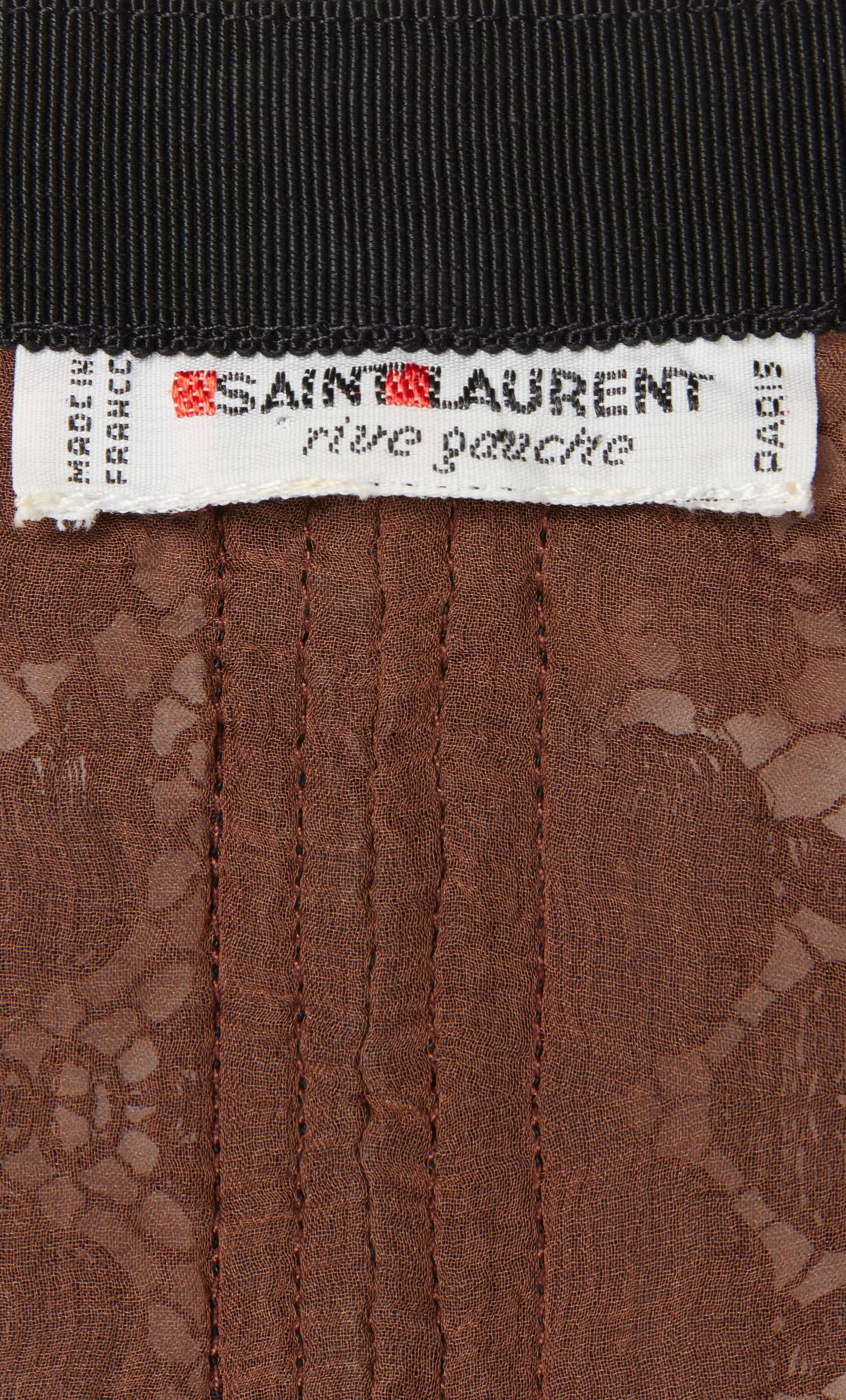 Women's Yves Saint Laurent black bodice, Autumn/Winter 1976 For Sale