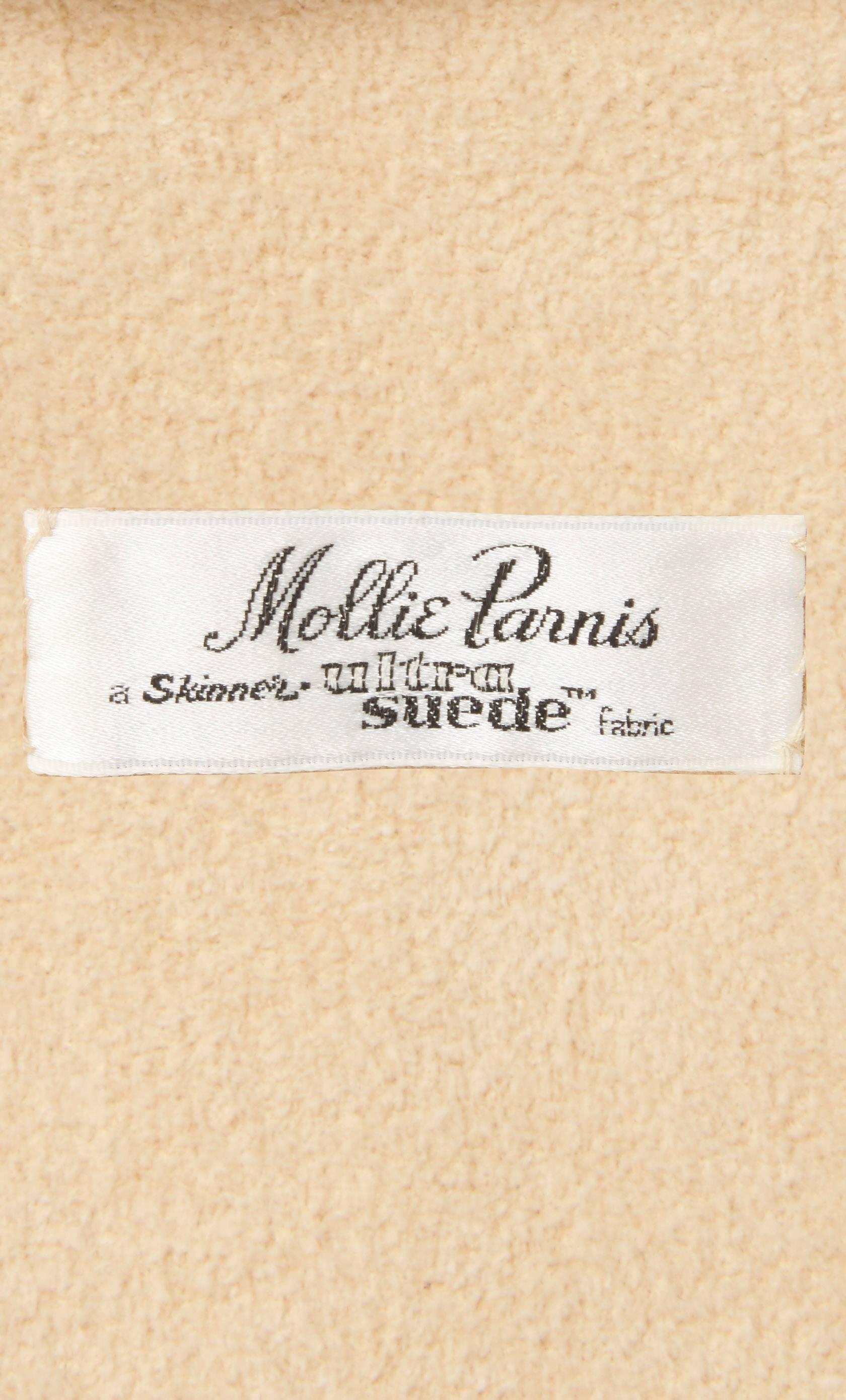 Women's Mollie Parnis brown dress, circa 1965 For Sale