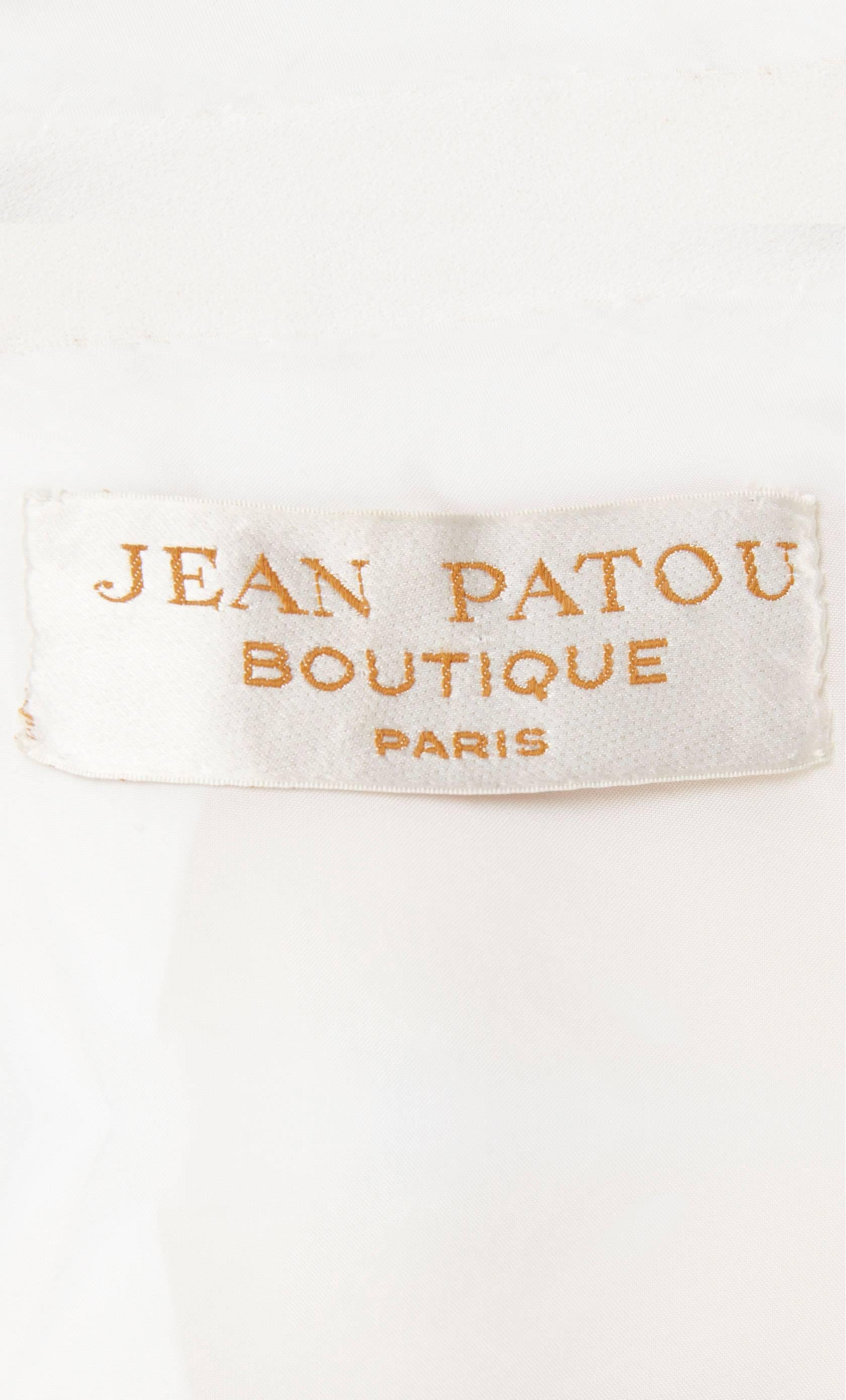 Jean Patou white dress & coat, circa 1968 2