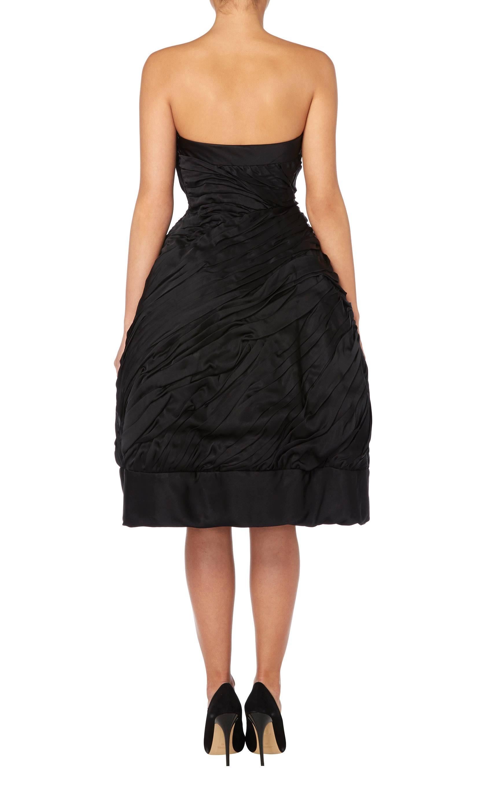 Black Helena Barbieri black dress, circa 1960 For Sale