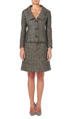 Nina Ricci haute couture grey skirt suit, circa 1958