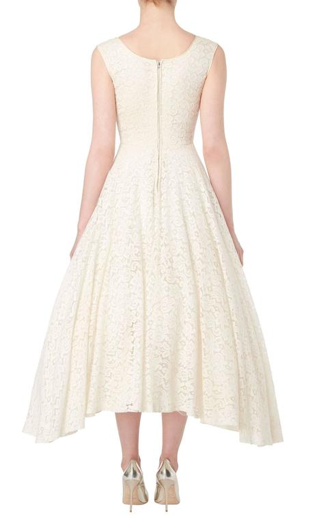 Jean Patou Haute couture ivory dress, circa 1950 at 1stDibs