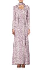 Yves Saint Laurent Haute Couture purple printed dress, Spring/Summer 1970