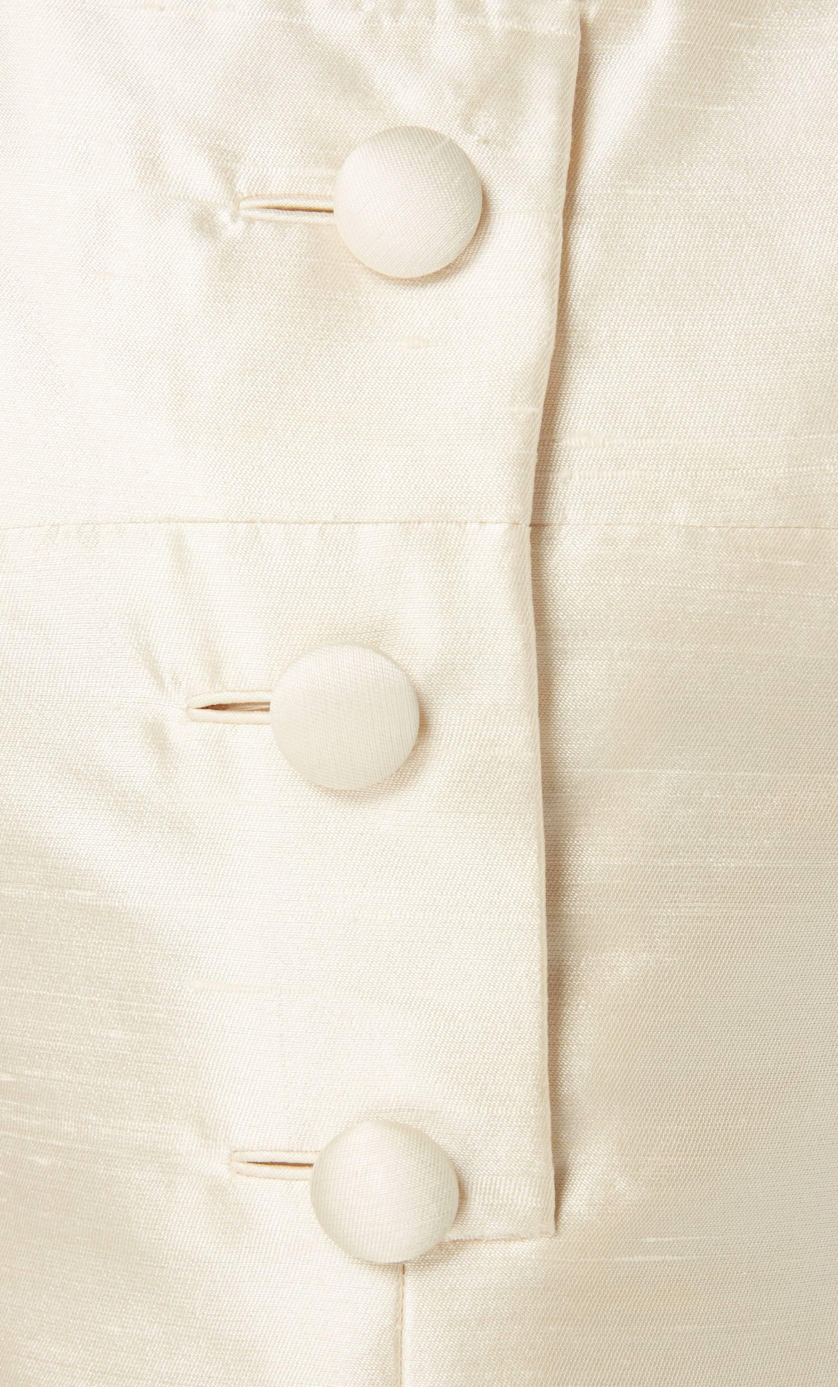 Malcolm Starr ivory silk dress, circa 1965 In Excellent Condition For Sale In London, GB