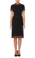 Pierre Balmain Haute couture black wool dress, circa 1962